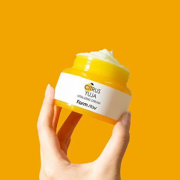 Farmstay-Citrus Yuja Vitalizing Cream 100g - LABELLEVIEBOUTIQUE 